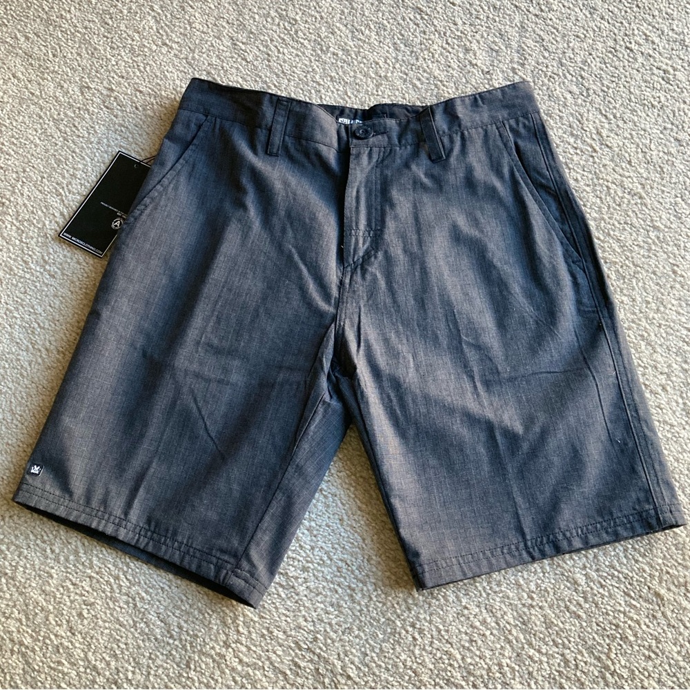 Micros Men Charcoal Gray Shorts waist size 30